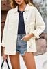 Vanilla Women's Denim Button Down Shacket Long Sleeve Trendy Slit Hem  Jean Coat with Pocket