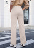 Turtledove Women's Wide Leg Corduroy Pants Fashion High Waisted Pants with Pockets