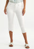 Off White Women's Capri Pants High Waisted Ripped Denim Skinny Jeans