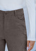 Dark Gray - Women's High Waist Straight Leg Corduroy Pants with Comfort Stretch Waistband Vintage Casual Fall Winter