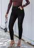Black Washed Women's Stretch Slim Jeans High Waist Versatile Fashion Jeans Trousers Jeans