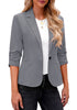 LookbookStore Blazers for Women Suit Jackets Dressy 3/4 Sleeve Blazer Business Casual Outfits for Work