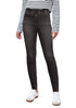 Stormy Black Washed Women's Stretch Slim Jeans High Waist Versatile Fashion Jeans Trousers Jeans