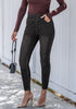 Stormy Black Washed Women's Stretch Slim Jeans High Waist Versatile Fashion Jeans Trousers Jeans