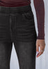 Stormy Black Washed Women's Stretch Slim Jeans High Waist Versatile Fashion Jeans Trousers Jeans