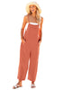 Coral Women's Casual Cotton Sleeveless Jumpsuit Adjustable Strap One-Piece Overalls