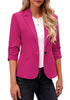 LookbookStore Blazers for Women Suit Jackets Dressy 3/4 Sleeve Blazer Business Casual Outfits for Work