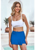 White Women's Crop Racerback Bikini Top with Adjustable Strap