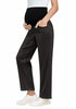 Washed Black For Women's Maternity Plus Size Vintage All Season Mom Jean Ankle Pant