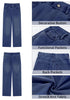 Bright Cobalt Blue for Women's Effortlessly Stylish High Waisted Wide Leg  Pull-On Stretchy Jean Pants with Functional Pockets