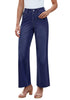 Nightfall Blue for Women's Effortlessly Stylish High Waisted Wide Leg  Pull-On Stretchy Jean Pants with Functional Pockets