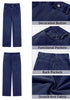 Nightfall Blue for Women's Effortlessly Stylish High Waisted Wide Leg  Pull-On Stretchy Jean Pants with Functional Pockets