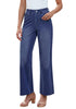 Darkness Blue for Women's Effortlessly Stylish High Waisted Wide Leg  Pull-On Stretchy Jean Pants with Functional Pockets