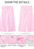 Candy Pink Women's High Waisted Denim Capri Pants Seamed Front Raw Hem