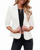 LookbookStore Blazers for Women Suit Jackets Dressy 3/4 Sleeve Blazer Business Casual Outfits for Work