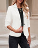 LookbookStore Blazers for Women Suit Jackets Dressy 3/4 Sleeve Blazer Business Casual Outfits for Work