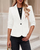 LookbookStore Blazers for Women Suit Jackets Dressy 3/4 Sleeve Blazer Business Casual Outfits for Work