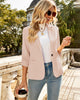LookbookStore Blazers for Women Suit Jackets Dressy 3/4 Sleeve Blazer Business Casual Outfits for Work