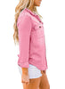 Women's Long Sleeve Collared Shirt Button Down Denim Blouse Tops
