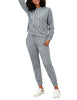 LookbookStore Women's Cozy Tie Dye Printed Knit Loungewear Two Piece Sweatsuits Long Joggers Pajamas Set