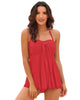 Women's Halter Bandeau Self-Tied Tankini Set Two Pieces Swimsuits