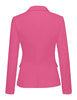 Women's Long Sleeve Formal Notch Lapel Button Down Blazer Pockets Jacket