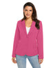 Women's Long Sleeve Formal Notch Lapel Button Down Blazer Pockets Jacket