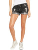 Women's High Waisted Rolled Hem Distressed Jeans Ripped Denim Shorts