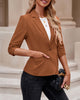 LookbookStore Blazers for Women Suit Jackets Dressy 3/4 Sleeve Blazer Business Casual Outfits for Work