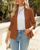 LookbookStore Blazers for Women Suit Jackets Dressy 3/4 Sleeve Blazer Business Casual Outfits for Work