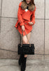 Detachable Faux Fur Collar Coat - Orange ,  - Lookbook Store, Lookbook Store
 - 6