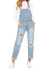 Women's Casual Stretch Denim Bib Overalls Pants Pocketed Jeans Jumpsuits