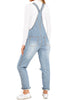 Women's Casual Stretch Denim Bib Overalls Pants Pocketed Jeans Jumpsuits
