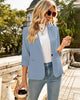 LookbookStore Blazers for Women Suit Jackets Dressy 3/4 Sleeve Blazer Business Casual Outfits for Work
