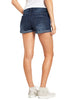 Women's High Waisted Rolled Hem Distressed Jeans Ripped Denim Shorts