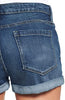 Women's High Waisted Rolled Hem Distressed Jeans Ripped Denim Shorts