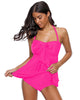 Women's Halter Bandeau Self-Tied Tankini Set Two Pieces Swimsuits