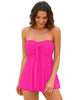 Women's Halter Bandeau Self-Tied Tankini Set Two Pieces Swimsuits