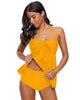 Women's Halter Bandeau Self-Tied Tankini Set Two Pieces Swimsuits