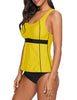 Yellow Racerback Tankini Set