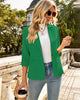 LookbookStore Blazers for Women Suit Jackets Dressy 3/4 Sleeve Blazer Business Casual Outfits for Work