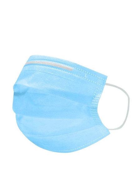 Image of 10pcs. blue 3-ply disposable face mask