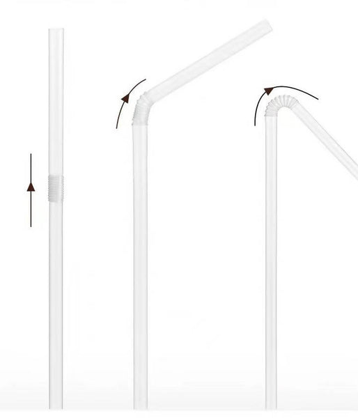 Golhixx Disposable Plastic Straw Individually Wrapped 300pcs