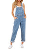 Women's Casual Stretch Denim Bib Overalls Pants Pocketed Jeans Jumpsuits