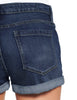 Women's High Waisted Rolled Hem Distressed Jeans Ripped Denim Shorts