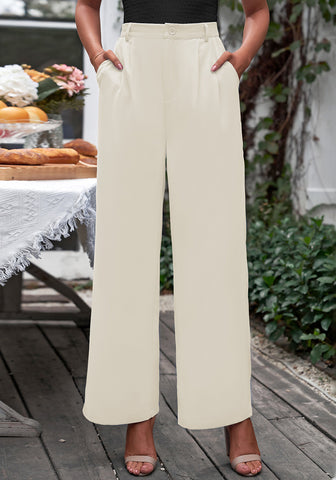 Vanilla Ice Women's High Waisted Wide Leg Business Work Pants