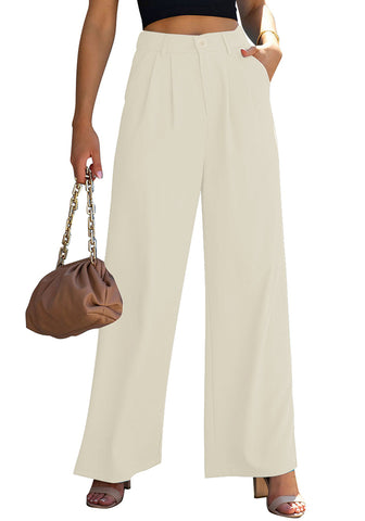 Vanilla Ice Women's High Waisted Wide Leg Business Work Pants