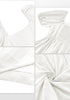 Brilliant White Women's Off the Shoulder Puff Sleeve Square Neck A-Line Babydoll Dresses