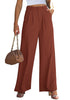 Sequoia Brown Women's High Waisted Wide Leg Business Work Pants