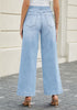 Lakeside Blue Women's Stretchy Pull On Jeans High Waisted Denim Pants 90s